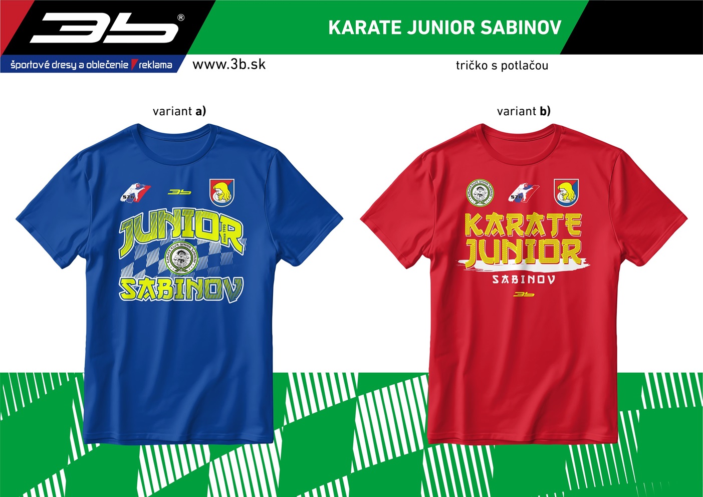 BAVLNENÉ TRIČKO KARATE JUNIOR SABINOV